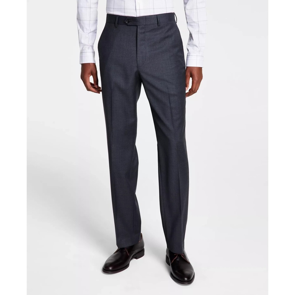 Michael Kors Men's Classic-Fit Wool-Blend Solid‎ Suit Separates Pant 34x32 Grey